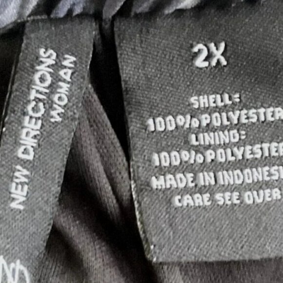 NEW DIRECTION WIDE LEG CAPIS PLUS 2X LIKE NEW - Picture 8 of 9